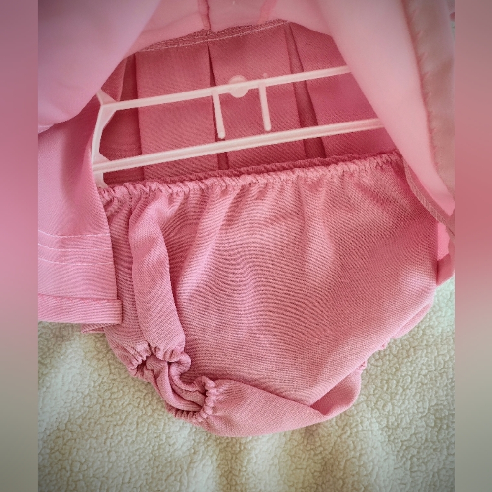 NWT Vintage 1988 Girls 9 Months Pink Nautical Sailor Dress Wonderland USA-Made - Picture 5 of 10